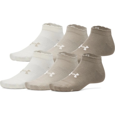 Under Armour ESSENTIAL LOW SOCKS 6 PAIRS hnedé