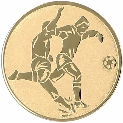 Futbal Emblém Nálepka na trofej Ø 25 mm zlatá