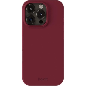 Holdit Калъф Holdit - Silicone, iPhone 16 Pro, червен (7330985165252)