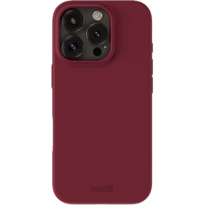 Holdit Калъф Holdit - Silicone, iPhone 16 Pro, червен (7330985165252)