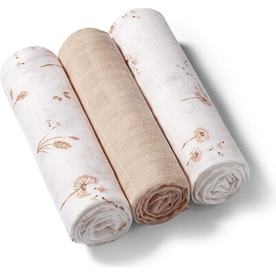 BabyOno Bambusové NATURAL BAMBOO Béžové 3 ks