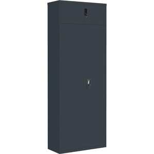  Шкаф за папки антрацит 90x40x240 см стомана
