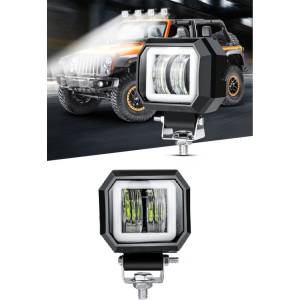  7D LED Халоген 7.6см Диодна Работна Лампа Диоден Фар Прожектор Задна Светлина 20W 1000lm 12V/24V