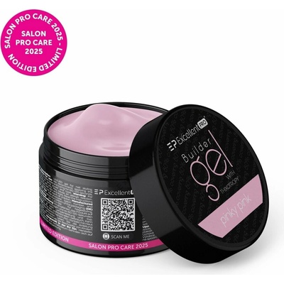 Excellent Pro stavební Uv Led gel s tekutou pamětí Pinky Pink 50 g