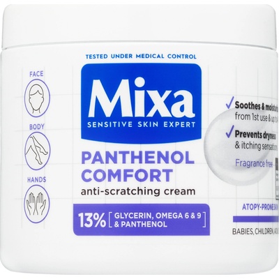 Mixa Panthenol Comfort Restoring Cream obnovující tělový krém pro pokožku se sklonem k atopii 400 ml – Zbozi.Blesk.cz