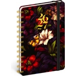 Notique Спирален 18-месечен дневник Petito - Червени цветя 2026/2027, 13 x 18 см NOTIQUE | Mnogotsveten | Home | UNI