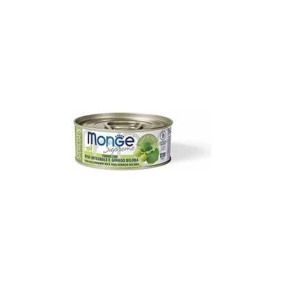 MONGE SUPREME STERILISED tuniak s hnedou ryžou a ginko biloba 80 g