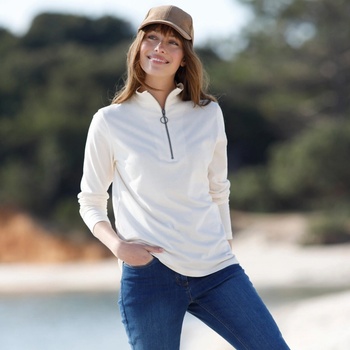 Jednofrebné tričko so stojačikom na zips ražná