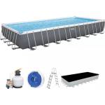 Bestway Басейн с метална конструкция Bestway Power Steel 56623, 956 x 488 x 132 см