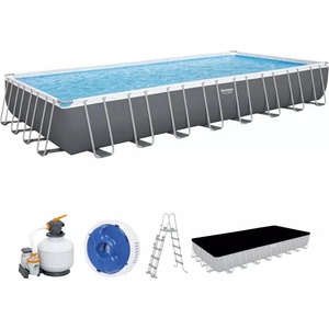 Bestway Басейн с метална конструкция Bestway Power Steel 56623, 956 x 488 x 132 см