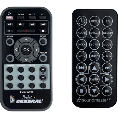 GENERAL Soundmaster scd7600ti - дистанционно управление дубликат (scd7600ti)