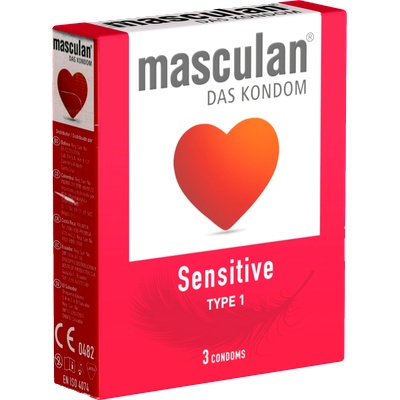 Masculan Single: Typ 1 (sensitive), 3 condoms