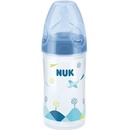 NUK First Choice láhev plastová silikonová savička New classic modrá 150ml