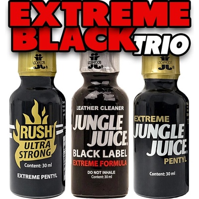 Poppers EXTREME BLACK TRIO BALÍČEK 3 x 30 ml