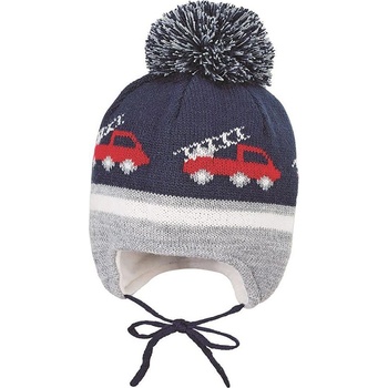 Image 1 of Sterntaler Плетена шапка с помпон Sterntaler - Камиони, размер 45, 6-9 м (4702057-300)