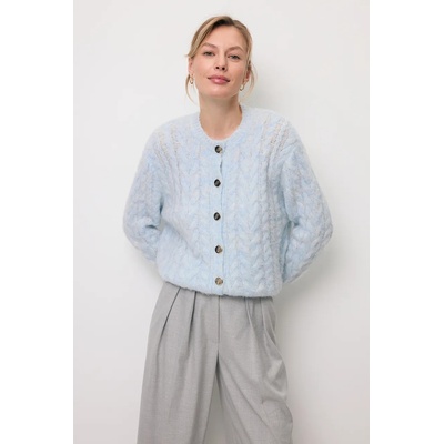 BIZUU Жилетка с вълна Bizuu EZELLA (EZELLA.BLEKITNY)