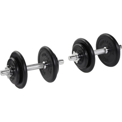 Gorilla Sports činkový set pogumované kotúče 20 kg