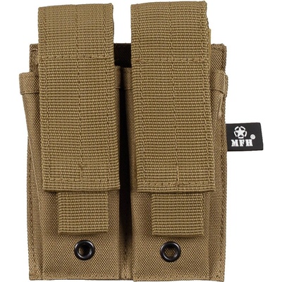 MFH Molle dvojitá na pistolové zásobníky Coyote Brown