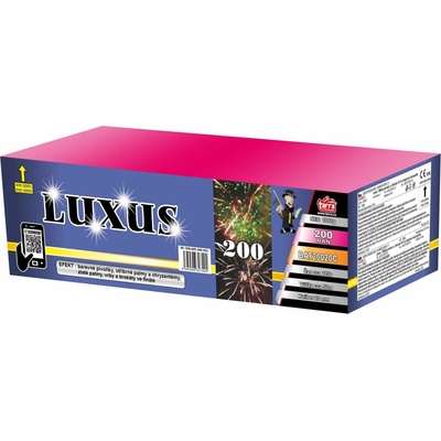 Ohňostroj BATERIE VÝMETNIC LUXUS 200 ran 1/1 ČÍNA BAT20020C