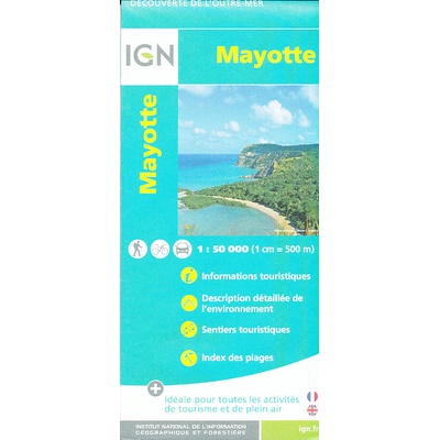 mapa Mayotte (Komorské souostroví) 1:50 t.