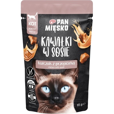 Pán Miesko Kúsky v omáčke Kurča s prepeličkou 85 g
