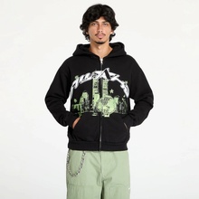 Awake NY Skyline Zip Up Hoodie Washed Black