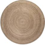 Hanse Home Сиво-бежов двустранен ютен кръгъл килим ø 200 cm Braided - Hanse Home (106006-200)
