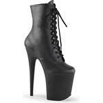Pleaser USA Pleaser Flamingo-1020 Blk Faux Leather/Blk Matte 36