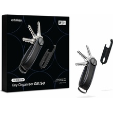 Klíčenka a multitoolu Orbitkey Key Organiser Crazy Horse + Multitool V2 Set Black