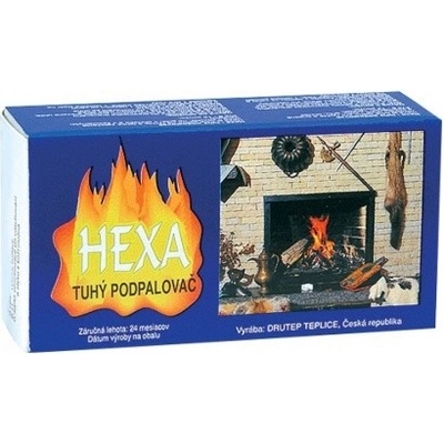 Hexa tuhý podpalovač, tuhý líh, kostky, 200 g
