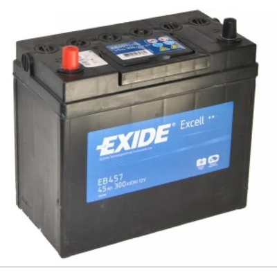 Exide Excell EB457 45Ah 330A left+ Asia (EB457)