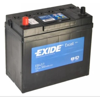 Exide Excell EB457 45Ah 330A left+ Asia (EB457)