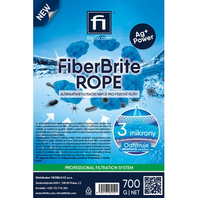 Filtrilo Filtrační kuličky FiberBrite ROPE Ag+ Power pes 50mm, 700g