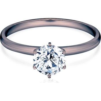 SAVICKI Годежен пръстен savicki: черно злато, диамант