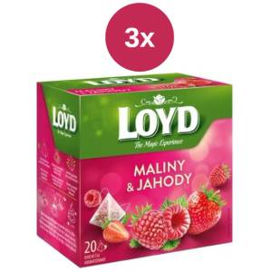 LOYD Чай Loyd малина+ягода пирамида 3x40g