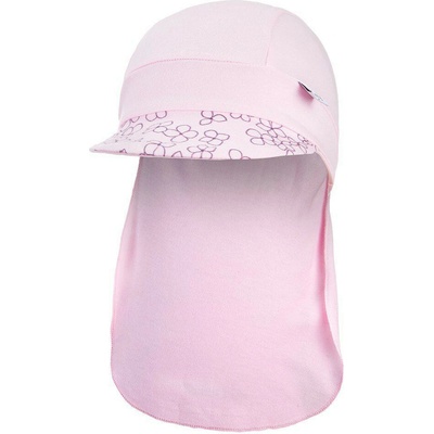 LITTLE ANGEL Šiltovka tenká pirát Outlast ružová baby ružová baby kvietky