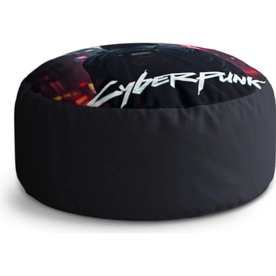 Sablio Okrúhly taburet Circle Cyberpunk 2077 Pohled do města: 38x48 cm