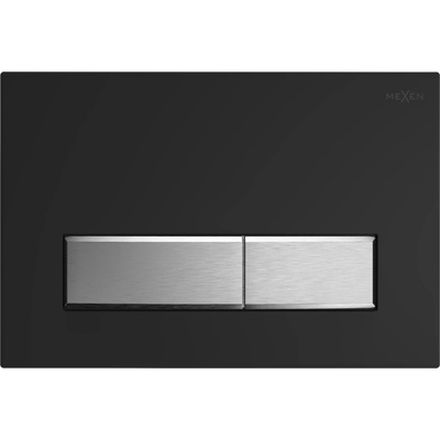 Mexen Fenix 09 бутон за промиване, черно/матов хром - 600997 (600997)