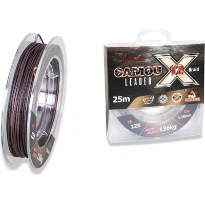Uni Cat Materiál návazce Camou X-12 Leader 25 m 1,2 mm
