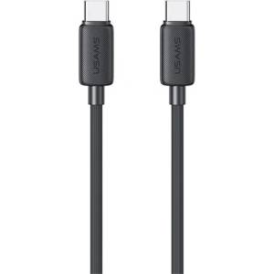 USAMS Кабел за данни USAMS KY Type-C - Type-C, 100 см, ЧЕРЕН SJ691USB01 (SJ691USB01)