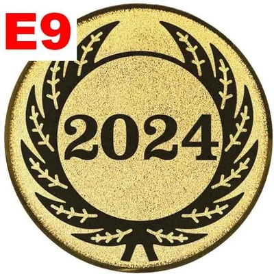 Emblém E9 ROK umístění na sportovní pohár nebo medaili 25 mm