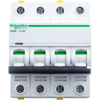 Schneider Electric A9F04410 Acti9 iC60N 4P 10A C 6kA