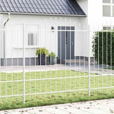 OMAXI Zahradní plot WOERDEN 5 ks 170 x 215 cm Práškově lakovaná ocel 461261
