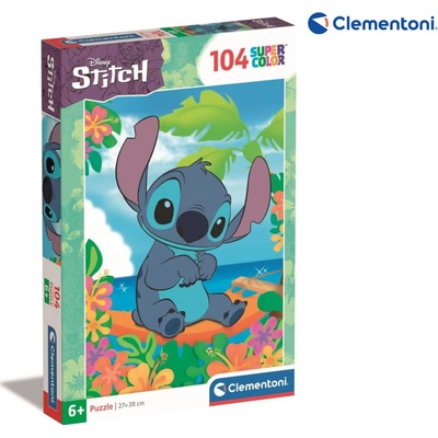 CLEMENTONI Stitch V houpací síti 104 dílků