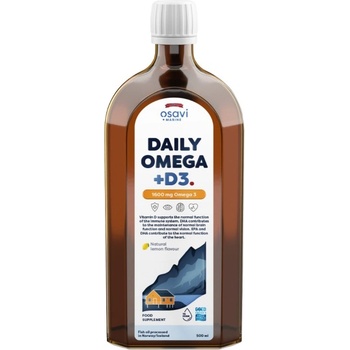 Osavi Daily Omega + D3 Liquid | Natural Lemon Flavored [500 мл] Лимон