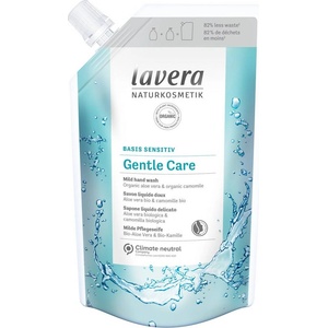 Lavera Basis Sensitive Течен сапун Gentle Care, пълнител, 500 ml - baby
