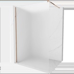 Mexen Kioto Душ параван тип Walk-in 100 x 200 см, скреж 8 мм, розово злато - 800-100-101-60-30 (800-100-101-60-30)