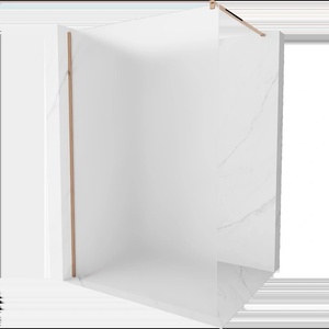 Mexen Kioto Душ параван тип Walk-in 100 x 200 см, скреж 8 мм, розово злато - 800-100-101-60-30 (800-100-101-60-30)