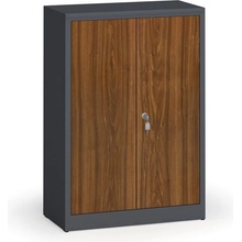 Alfa 3 Zvárané skrine s lamino dverami, 1150 x 800 x 400 mm, RAL 7016/orech