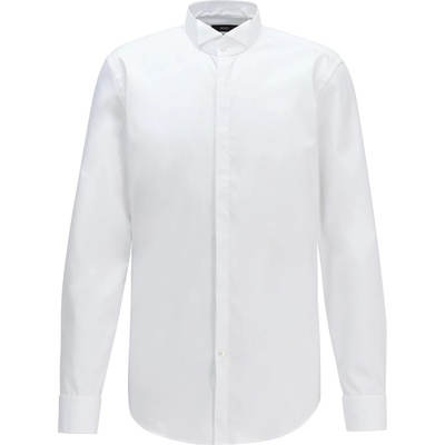 HUGO BOSS Риза Boss Men's Jillik Long Sleeve Plain Shirt - White